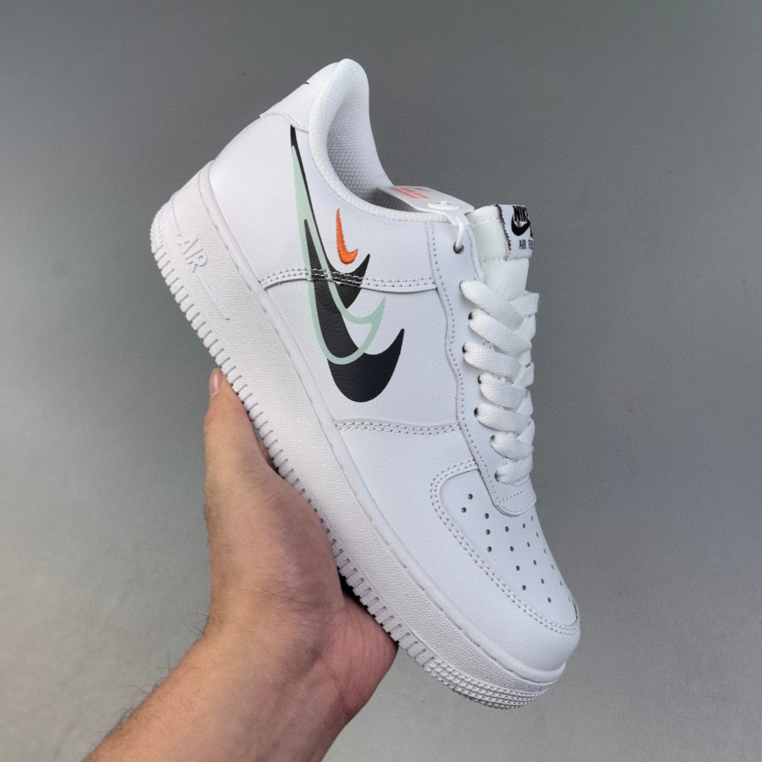 ΝІКЕ ΑΙR FΟRСΕ 1 BLANC MULTI SWOOSH